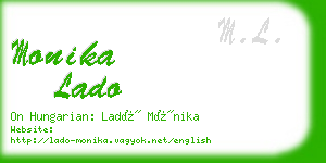 monika lado business card